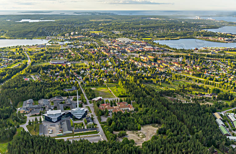 Acusticum, aerial photo, aerial photo, aerial photos, aerial photos, Djupviken, drone aerial, drnarfoto, fretagsby, konserthus, landscapes, musikhgskola, North Bothnia, Pitea, samhllen, Science Park, summer, torn