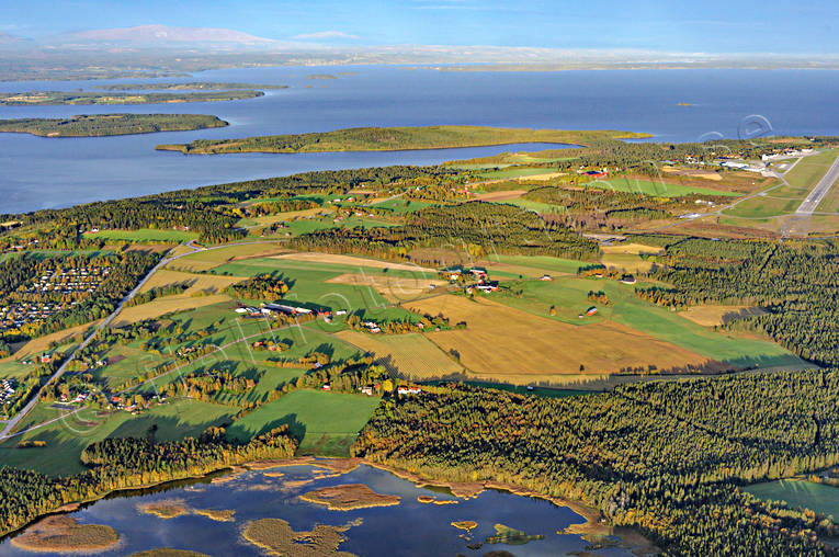 aerial photo, aerial photo, aerial photos, aerial photos, And lake, autumn, drone aerial, drönarfoto, Froson, Jamtland, Ostersund, städer