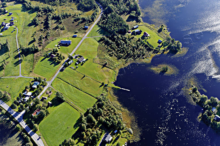 aerial photo, aerial photo, aerial photos, aerial photos, Bye, drone aerial, drönarfoto, farms, Hammerdal, Hammerdalssjön, Jamtland, landscapes, summer