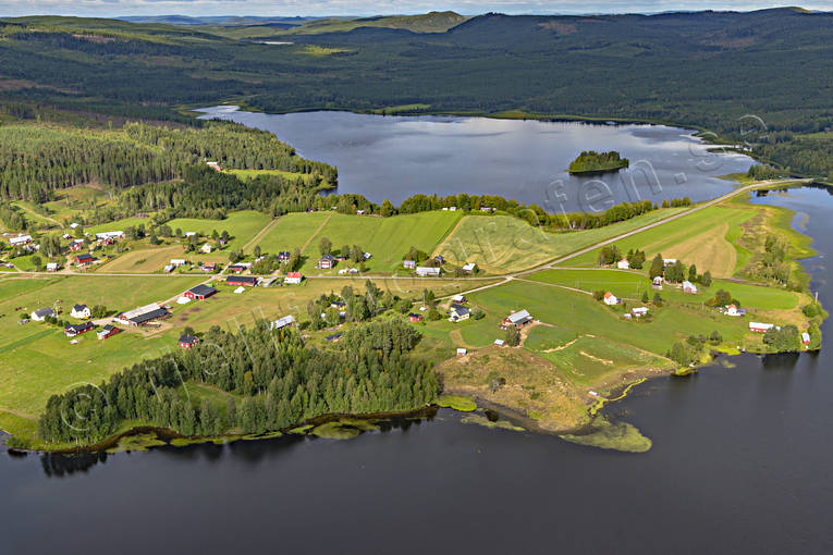aerial photo, aerial photo, aerial photos, aerial photos, drone aerial, drönarbild, drönarfoto, farms, Jamtland, landscapes, Silsjönäs, slope, summer, villages