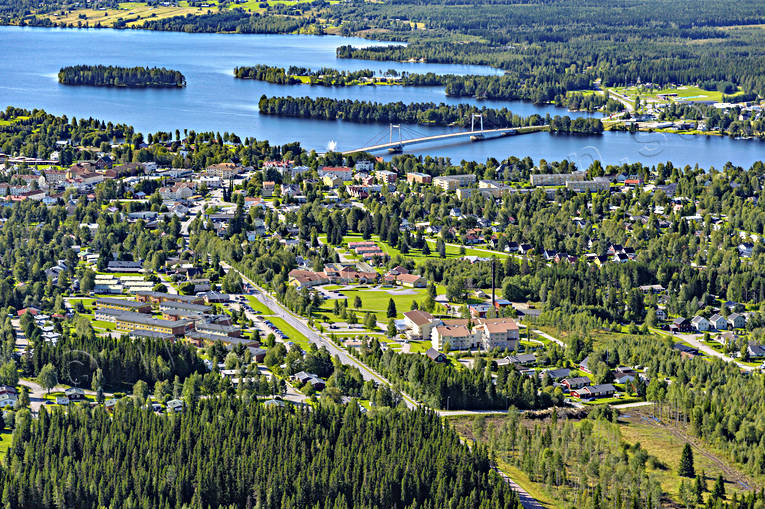 aerial photo, aerial photo, aerial photos, aerial photos, drone aerial, drönarfoto, Jamtland, samhällen, Stroms Vattudal, Strömsund, summer, Vattudalen