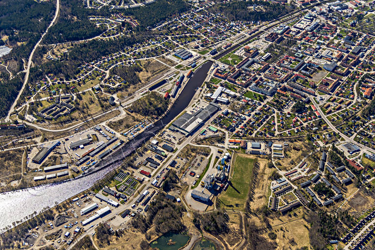 aerial photo, aerial photo, aerial photos, aerial photos, Broberg, drone aerial, drönarfoto, Halsingland, samhällen, spring, städer, Söderhamn