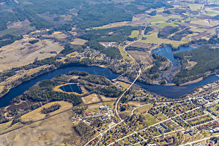 aerial photo, aerial photo, aerial photos, aerial photos, Arbrå, drone aerial, drönarfoto, Forsön, Halsingland, samhällen, spring