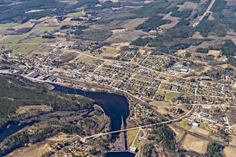 aerial photo, aerial photo, aerial photos, aerial photos, Arbrå, drone aerial, drönarfoto, Halsingland, samhällen, spring