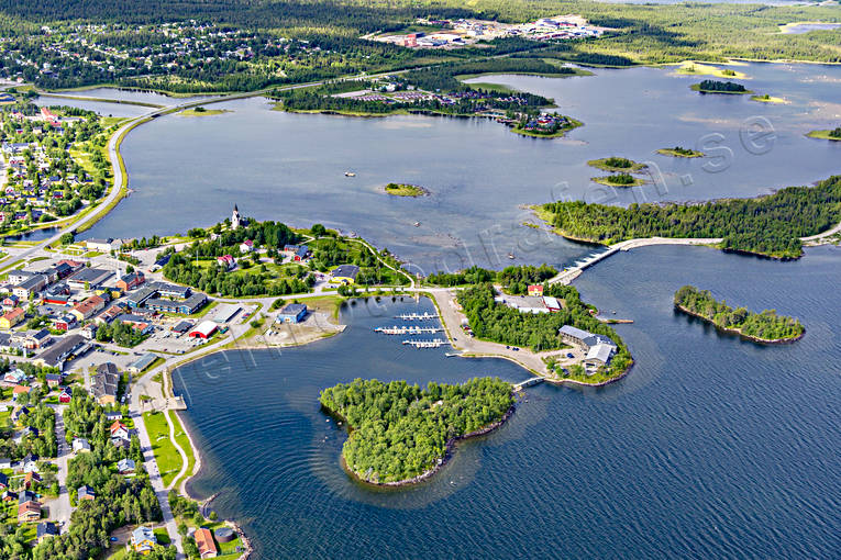 aerial photo, aerial photo, aerial photos, aerial photos, Arjeplog, Arjepluovve, drone aerial, drönarbild, drönarfoto, Hornavan, Kraja, Lapland, samhällen, small-boat harbour