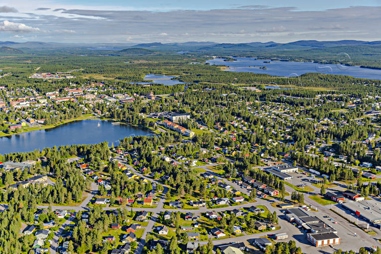 aerial photo, aerial photo, aerial photos, aerial photos, Arvidsjaur, Arvidsjaursjn, drone aerial, drnarfoto, Lapland, samhllen