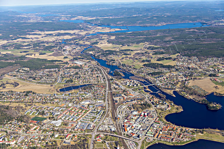 aerial photo, aerial photo, aerial photos, aerial photos, Bollnäs, drone aerial, drönarfoto, Halsingland, Ljusnan, samhällen, spring