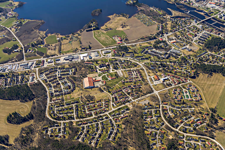 aerial photo, aerial photo, aerial photos, aerial photos, Bollnäs, drone aerial, drönarfoto, Halsingland, samhällen, spring