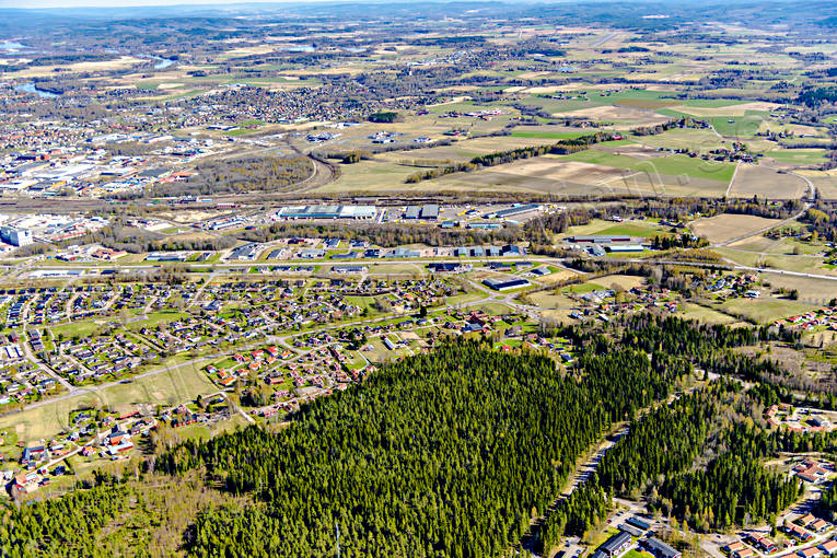 aerial photo, aerial photo, aerial photos, aerial photos, Borlänge, Dalarna, drone aerial, drönarfoto, Nygårdarna, spring, städer
