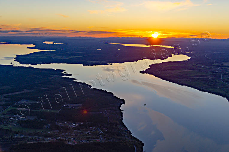 aerial photo, aerial photo, aerial photos, aerial photos, Brunfloviken, drone aerial, drnarbild, drnarfoto, evening, Froson, Jamtland, landscapes, sunset