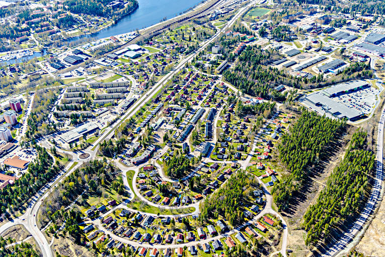 aerial photo, aerial photo, aerial photos, aerial photos, Dalarna, drone aerial, drnarfoto, Falun, Norslund, spring, stder, vre Norslund
