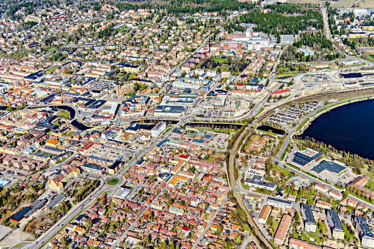 aerial photo, aerial photo, aerial photos, aerial photos, Dalarna, drone aerial, drnarfoto, Falun, Falun, spring, stder, Tisken
