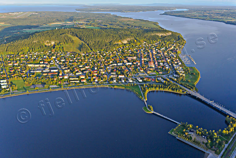 aerial photo, aerial photo, aerial photos, aerial photos, autumn, drone aerial, drnarfoto, froso bridge, Froson, Jamtland, Ostersund, stder