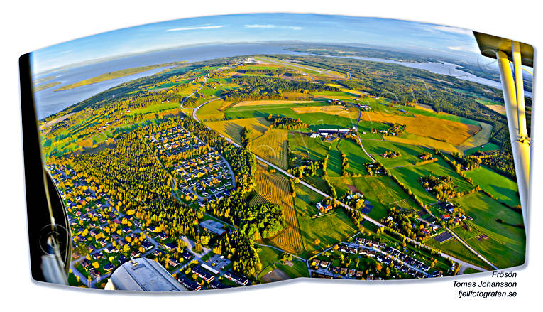 aerial photo, aerial photo, aerial photos, aerial photos, autumn, drone aerial, drönarfoto, Froson, Jamtland, Ostersund, panorama, städer