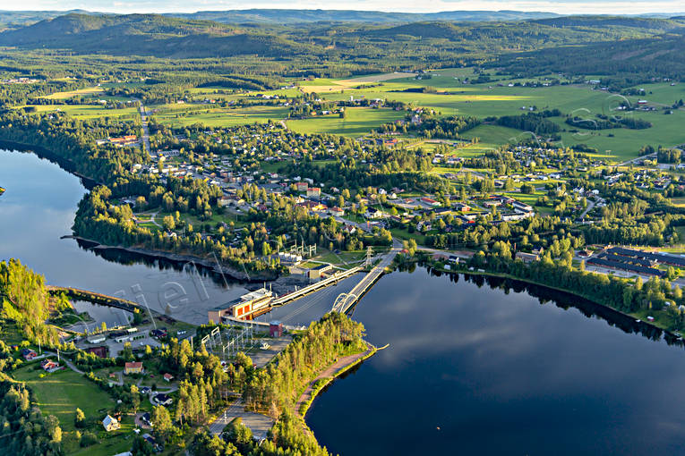 aerial photo, aerial photo, aerial photos, aerial photos, drone aerial, drnarbild, drnarfoto, fishing spots, Hammarstrand, Indal river, Jamtland, samhllen