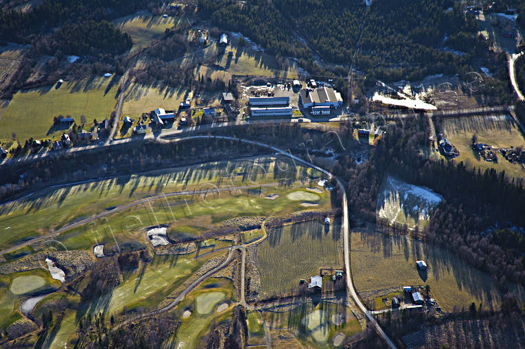 aerial photo, aerial photo, aerial photos, aerial photos, autumn, drone aerial, drnarfoto, golf course, Hede, Herjedalen, samhllen