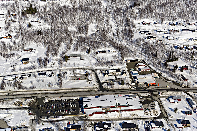 aerial photo, aerial photo, aerial photos, aerial photos, drone aerial, drnarfoto, Hemavan, Lapland, samhllen, ski resort, winter