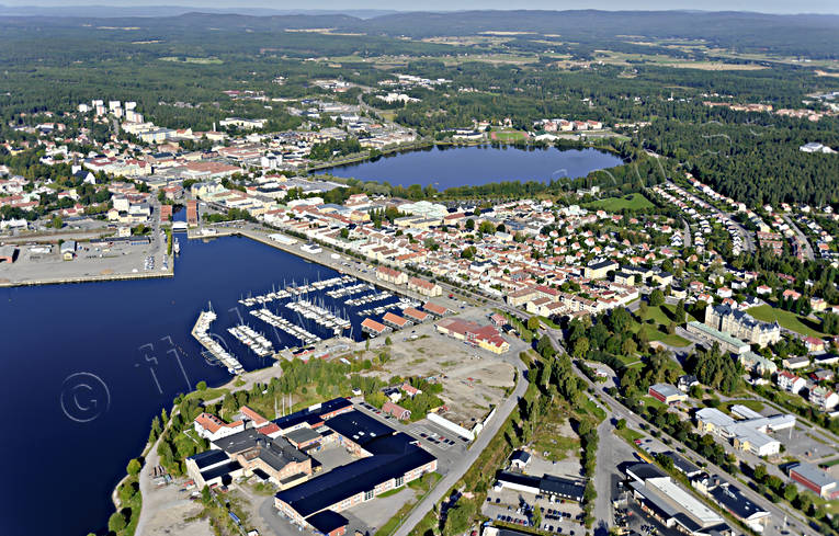 aerial photo, aerial photo, aerial photos, aerial photos, boat harbour, drone aerial, drönarfoto, Halsingland, Hudiksvall, landscapes, port, small-boat harbour, städer, summer
