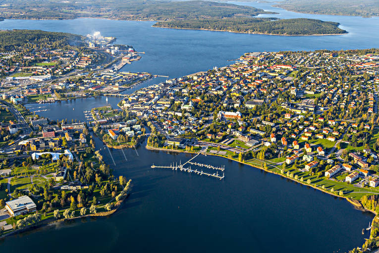 Aerial photo above Härnösand aerial photo, aerial photo, aerial photos, aerial photos, Angermanland, autumn, drone aerial, drönarfoto, Härnön, Härnösand, städer