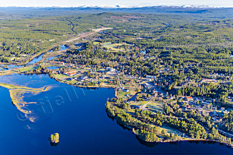 aerial photo, aerial photo, aerial photos, aerial photos, airfield, Dalarna, drone aerial, drnarfoto, Idre, Idresjn, samhllen, spring