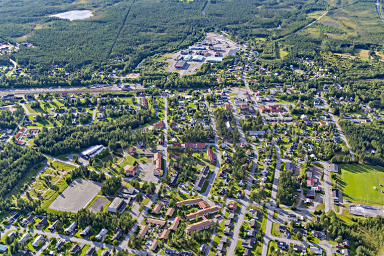 aerial photo, aerial photo, aerial photos, aerial photos, drone aerial, drönarfoto, Jörn, samhällen, summer, West Bothnia