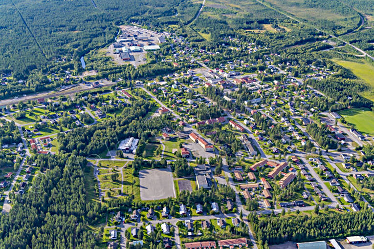 aerial photo, aerial photo, aerial photos, aerial photos, Björkhammar, drone aerial, drönarfoto, Jörn, samhällen, summer, West Bothnia