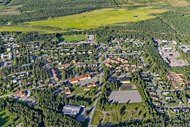 aerial photo, aerial photo, aerial photos, aerial photos, drone aerial, drönarfoto, Grundträsket, Jörn, samhällen, summer, West Bothnia