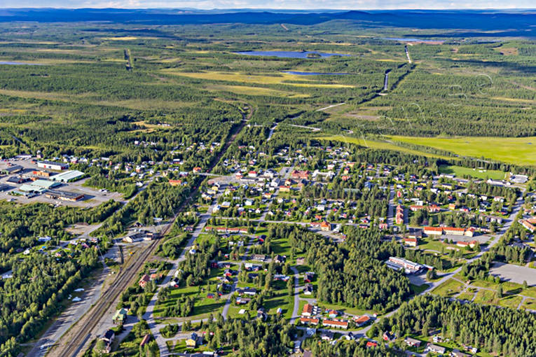 Aerial photo above Jörn aerial photo, aerial photo, aerial photos, aerial photos, drone aerial, drönarfoto, Jörn, samhällen, summer, West Bothnia