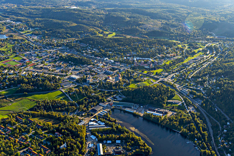 aerial photo, aerial photo, aerial photos, aerial photos, Angermanland, autumn, drone aerial, drönarfoto, Kramfors, samhällen