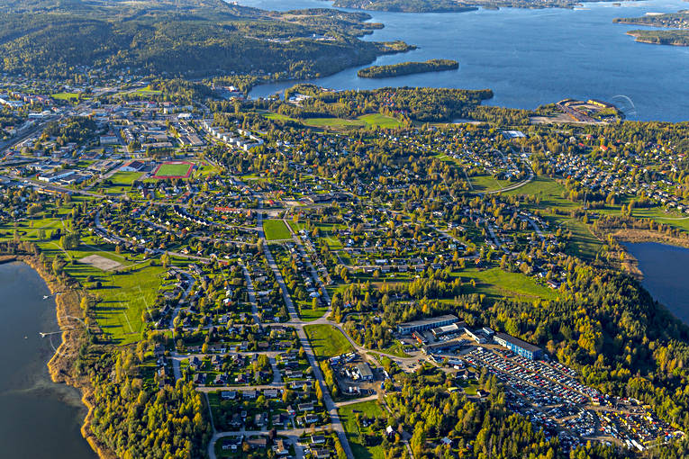 aerial photo, aerial photo, aerial photos, aerial photos, Angermanland, autumn, drone aerial, drnarfoto, Kramfors, samhllen