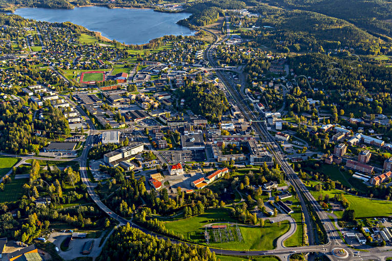 aerial photo, aerial photo, aerial photos, aerial photos, Angermanland, autumn, drone aerial, drnarfoto, Kramfors, samhllen