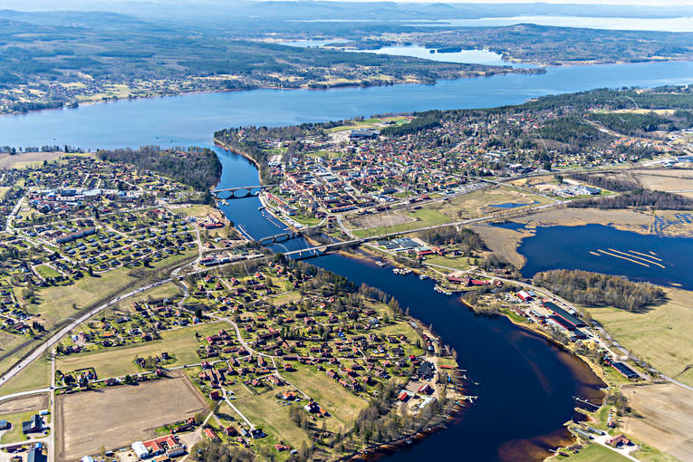aerial photo, aerial photo, aerial photos, aerial photos, community, Dalarna, drone aerial, drönarfoto, Leksand, samhällen, spring, Österdalälven, Övermo