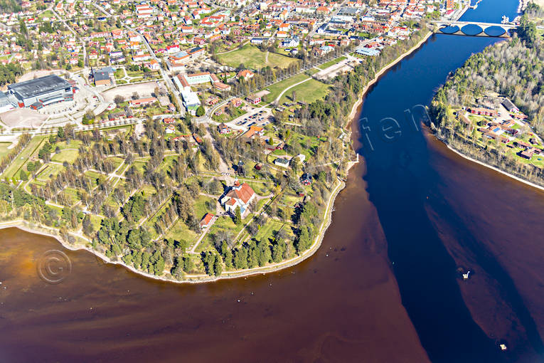 aerial photo, aerial photo, aerial photos, aerial photos, church, churches, community, Dalarna, drone aerial, drönarfoto, Leksand, samhällen, spring