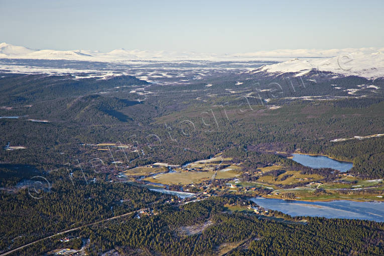 aerial photo, aerial photo, aerial photos, aerial photos, autumn, community, drone aerial, drnarfoto, Herjedalen, landscapes, Ljusnedal, samhllen, village
