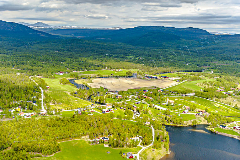 aerial photo, aerial photo, aerial photos, aerial photos, drone aerial, drnarfoto, Herjedalen, Ljusnedal, summer, villages