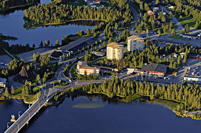 aerial photo, aerial photo, aerial photos, aerial photos, drone aerial, drnarfoto, Hotell Lappland, Lapland, Lycksele, samhllen, summer