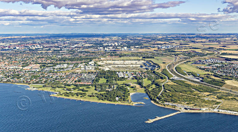 aerial photo, aerial photo, aerial photos, aerial photos, drone aerial, drönarfoto, Kalkbrottet, Lernacken, Malmö, Skåne, städer, summer