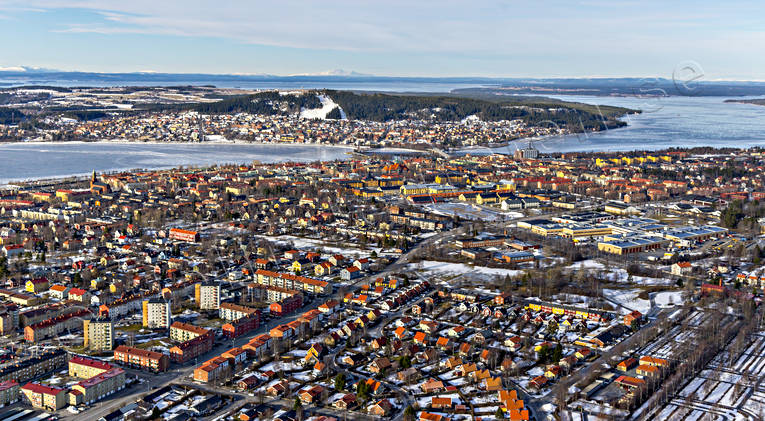aerial photo, aerial photo, aerial photos, aerial photos, drone aerial, drönarfoto, Froson, Jamtland, Ostersund, städer, winter