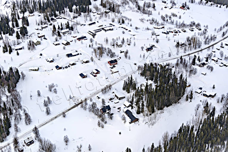aerial photo, aerial photo, aerial photos, aerial photos, drone aerial, drnarfoto, Jamtland, Rorvattnet, villages, winter