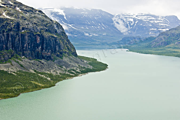 aerial photo, aerial photo, aerial photos, aerial photos, alpine precipice, drone aerial, drnarfoto, jkelvatten, landscapes, Lapland, mountain precipices, Sarek, Sitojaure, summer