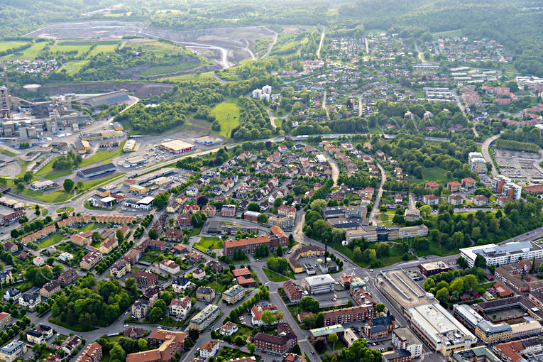 aerial photo, aerial photo, aerial photos, aerial photos, drone aerial, drönarfoto, Skövde, städer, summer, Västergötland