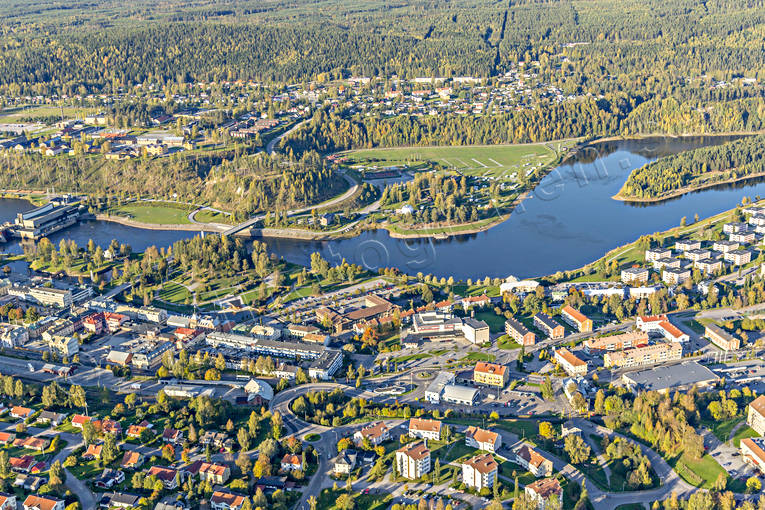 aerial photo, aerial photo, aerial photos, aerial photos, Angerman river, Angermanland, autumn, drone aerial, drnarfoto, garnisonsstad, samhllen, Solatunum, Sollefte