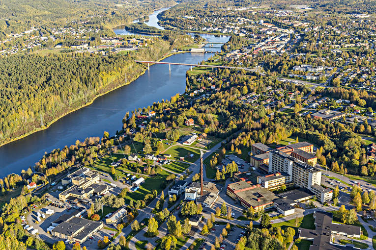 aerial photo, aerial photo, aerial photos, aerial photos, Angerman river, Angermanland, autumn, drone aerial, drnarfoto, garnisonsstad, samhllen, Solatunum, Sollefte