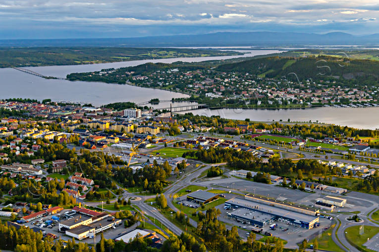 aerial photo, aerial photo, aerial photos, aerial photos, Bilprovningen, drone aerial, drnarbild, drnarfoto, evening, Froson, Jamtland, Ostersund, Stadsdel Norr, stder, summer