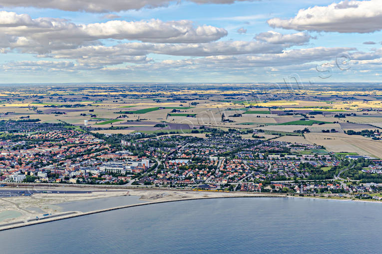 aerial photo, aerial photo, aerial photos, aerial photos, drone aerial, drönarfoto, samhällen, Skåne, summer, Trelleborg, Österled