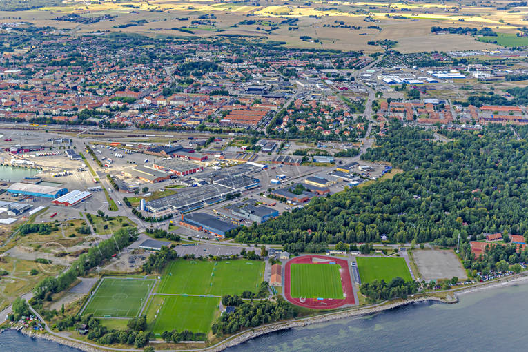 aerial photo, aerial photo, aerial photos, aerial photos, drone aerial, drönarfoto, Revnäbbet, samhällen, Skåne, summer, Ystad