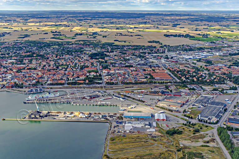 aerial photo, aerial photo, aerial photos, aerial photos, drone aerial, drönarfoto, fishing port, port, samhällen, Skåne, small-boat harbour, summer, Ystad
