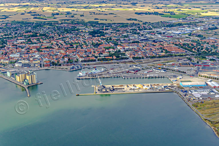 aerial photo, aerial photo, aerial photos, aerial photos, drone aerial, drönarfoto, fishing port, port, samhällen, Skåne, small-boat harbour, summer, Ystad