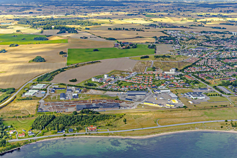 aerial photo, aerial photo, aerial photos, aerial photos, drone aerial, drönarfoto, Klintholmen, samhällen, Skåne, summer, Ystad