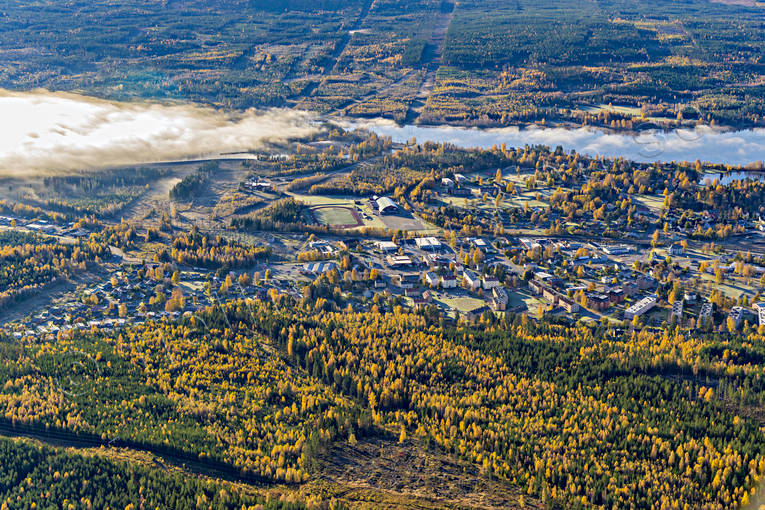 aerial photo, aerial photo, aerial photos, aerial photos, autumn, drone aerial, drönarfoto, Medelpad, samhällen, Ånge